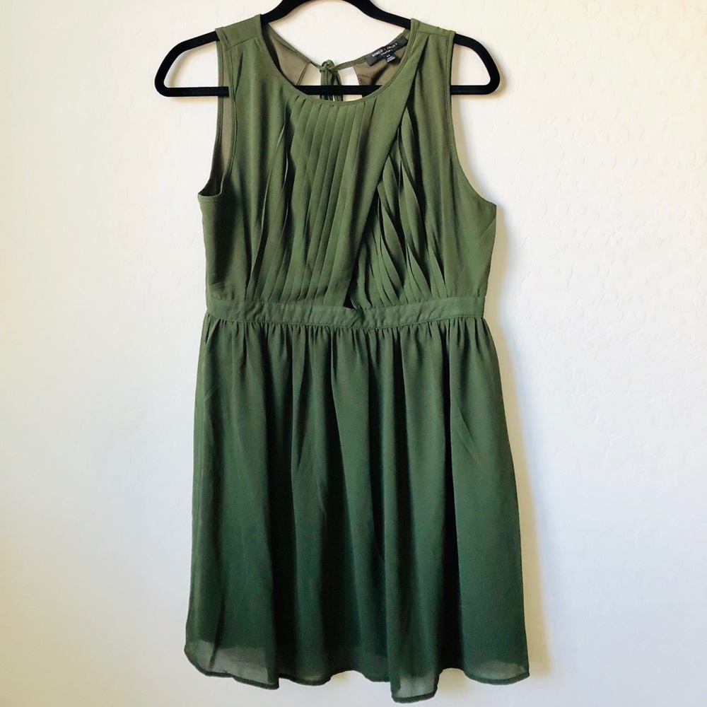 Army Green Cocktail Dress NWOT